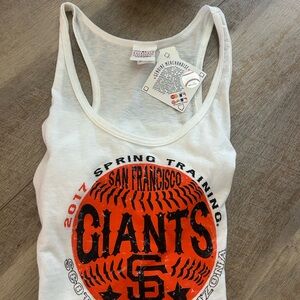 San Francisco Giants 2017 Spring Training White & Orange Graphic Tank Top